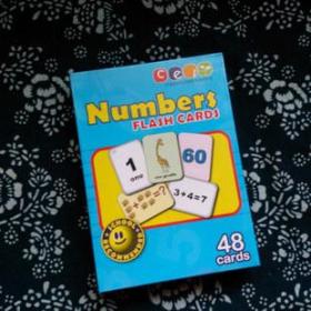 幼教机构推荐 Numbers FLASH CARDS-48张双面卡 英文数字闪卡