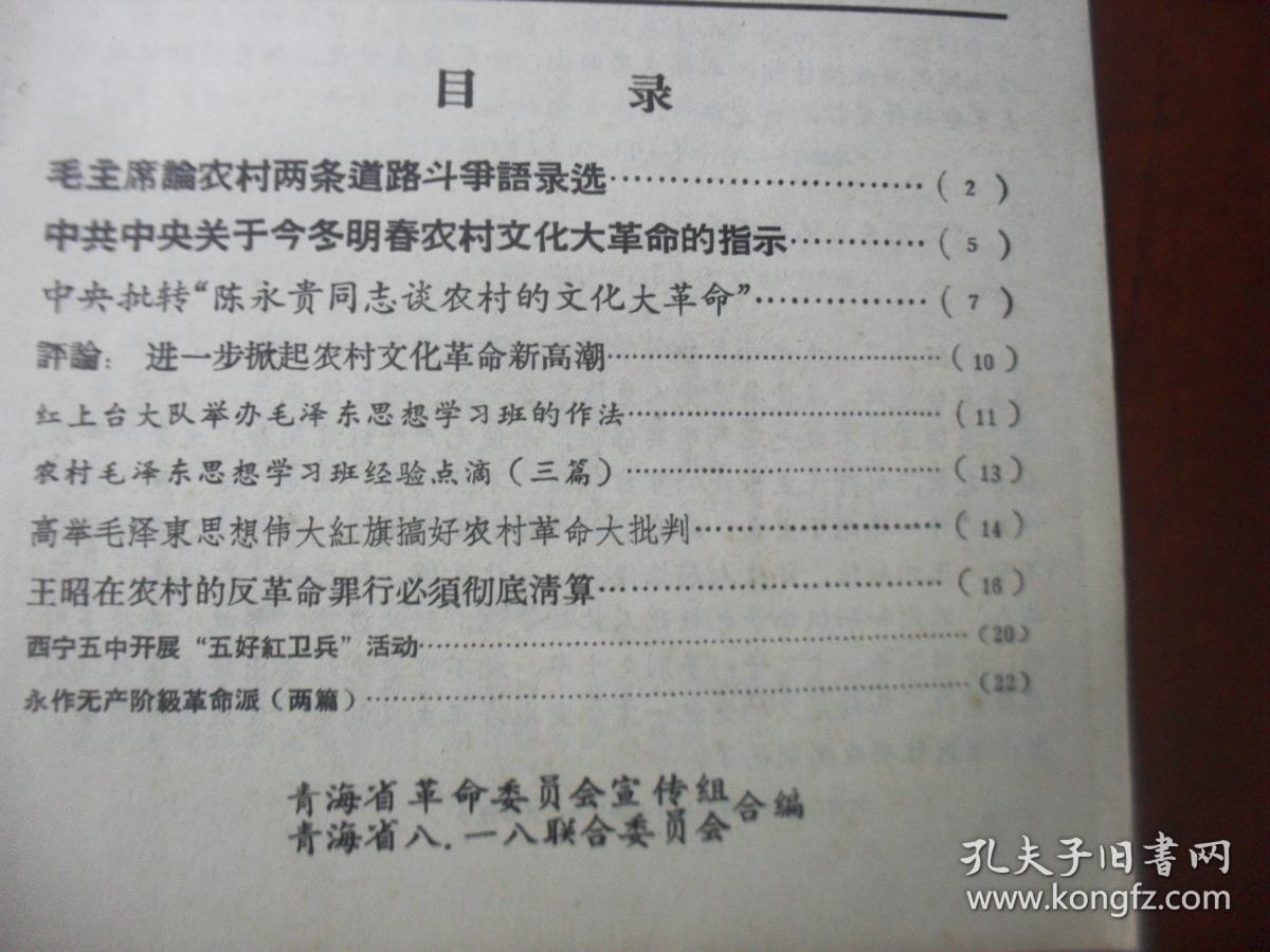 青海文化革命1967年第四期