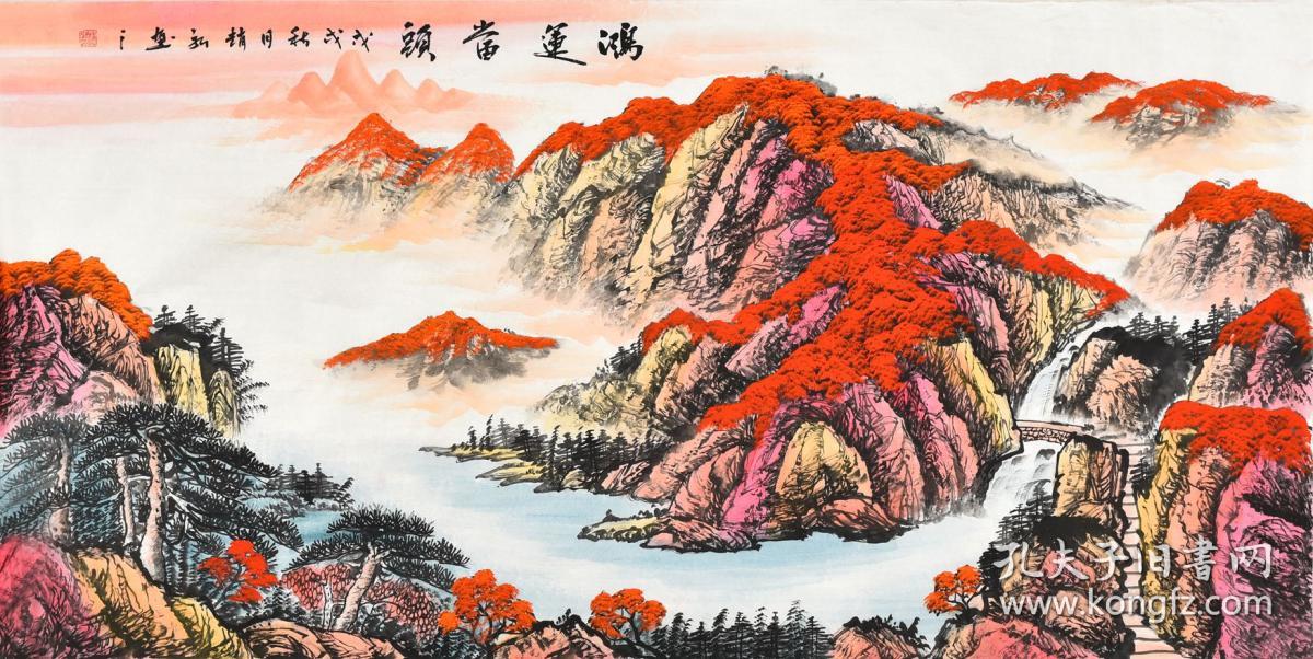 【图】当代实力派画家赵老师四尺整张山水画gs01046,拍品信息,网上