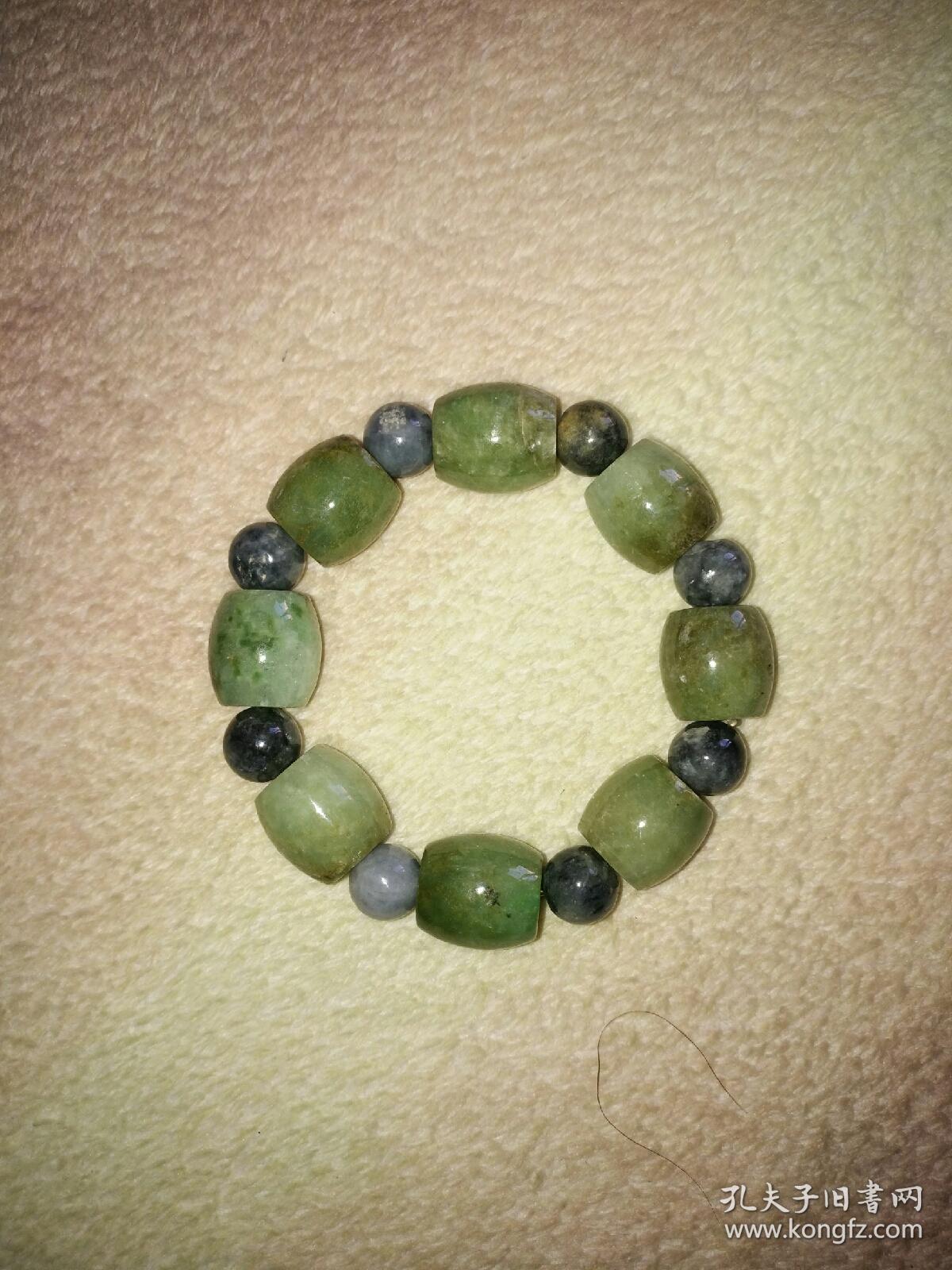 翡翠桶珠手串