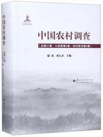 中国农村调查（总第21卷口述类第3卷农村变迁第3卷）
