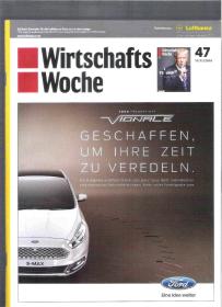 |最佳德语阅读资料最好德语学习资料| 德文原版杂志 Wirtschafts Woche 2016年11月11日 原版德语杂志