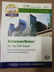 SchweserNotes™ 2016 Level I CFA0Level 1 Book 1