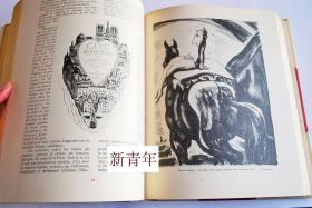 稀缺，《 22位伟大艺术家作品集 》大量艺术图录， 约1948年出版，