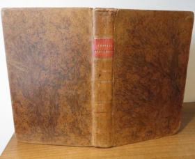 1821年 - JAMES HERVEY - MEDITATIONS AND CONTEMPLATIONS 哈维随笔名著《冥思录》全树纹小牛皮豪华善本 精美原品铜版画插图 品佳