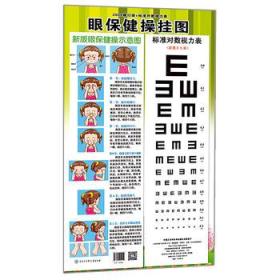 眼保健操挂图 新版眼保健操示意图 （含标准对数视力表）