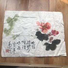 荷花水墨画