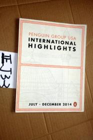 外文旧书；2014.PENGUIN GROUP USA INTERNATIONAL HIGHLIGHTS