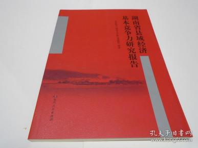 湖南省县域经济基本竞争力研究报告（新书）