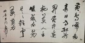 书法家戴军老师书法作品（画片带一本简介）尺寸137公分×69公分