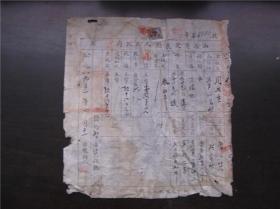 1951年山西省定襄县人民政府买契，贴1949年伍拾圆印花税票1张