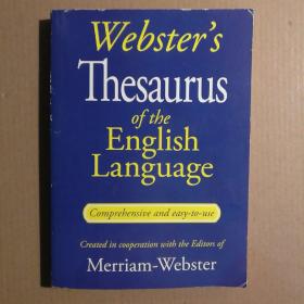 Webster'sThesaurus of the english language 【 正版品好 实拍如图 】