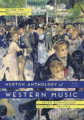 现货全新未拆封The Norton Anthology of Western Music  (Vol. 2）classic to romantic 乐谱 英文原版 诺顿西方音乐选集  古典到浪漫