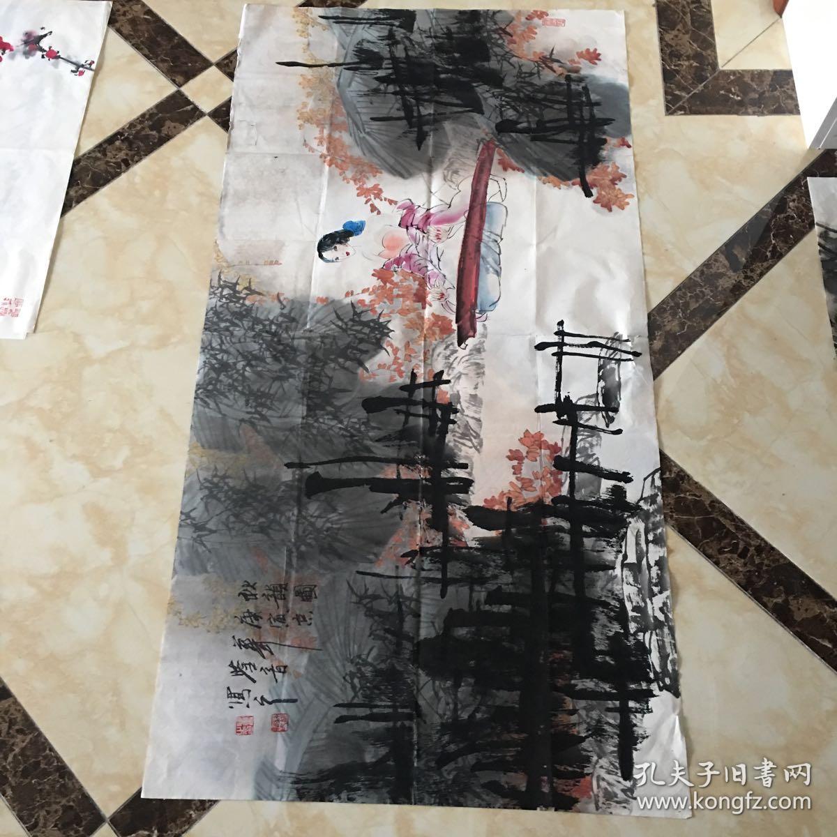 骆鉴音 绘画（保手绘 真迹）