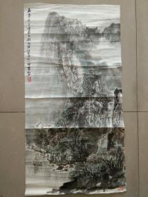 崔松石    生前中国美协会员  著名山水画家  作品保真