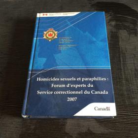 Homicides   sexuels et paraphilies Forumd ex perts du seruice correctionnel du Canada