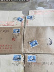 中国饭店8分邮票6张打包出售