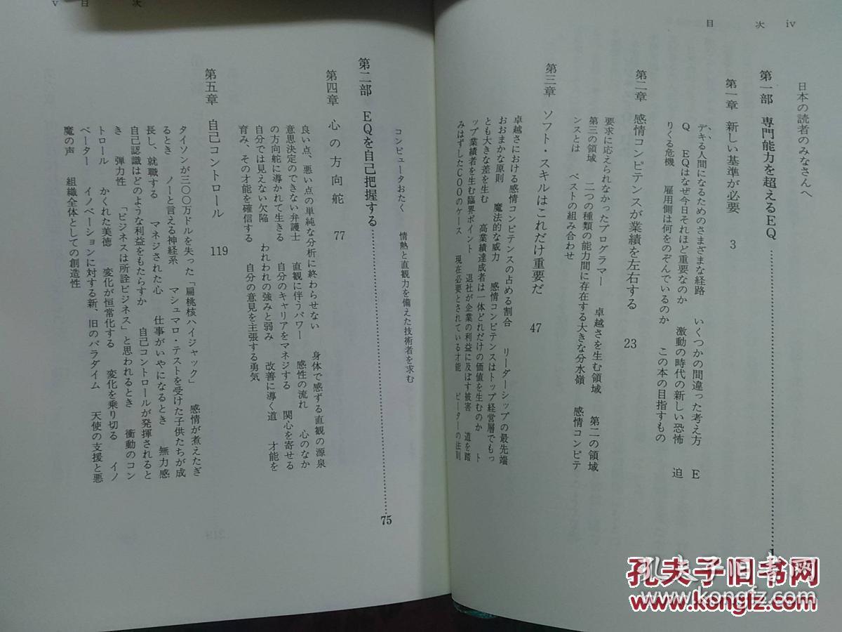 日本日文原版书ビジネスEQ/梅津祐良译/2000年2印/东洋经济新报社/精装老版/32开