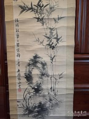 清代朝鲜著名画家张承业石竹图。