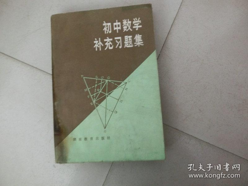 书一本【初中数学补充习题集】欧阳录 著、湖南教育出版社、L架6层