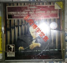 光碟CD 圣·桑 卡米爾  C小调第3交响曲(未拆封膜膜有破)售出不欲退货