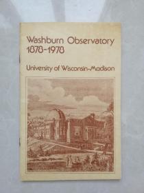 英文簿册：washburn obsertory1878-1978 University ofWisconsin-Madison