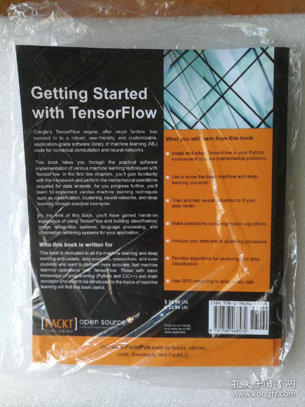 现货 Getting Started with TensorFlow 英文原版 TensorFlow入门