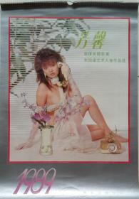 旧藏挂历1989年芳馨艺术人像作品选13全 美女佳丽摄影艺术.
