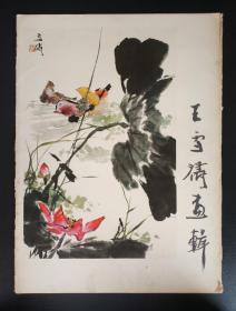 《王雪涛画辑》 12张散页全，附赠全新1986年人美年历片-王雪涛绘画1套