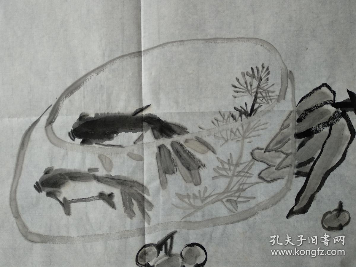 国家一级美术师曹大瑞书法《鱼乐图》