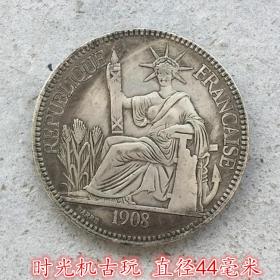 银元银币收藏外国银元英国坐洋银元五元直径44毫米