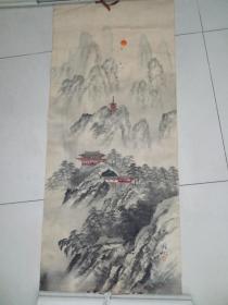 苏秋精品絹画一幅5平尺保真