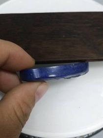 清代传世老青金石观音挂件