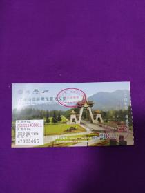 青城山旅游观光服务发票20元门票