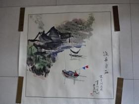 啸古，学名陆正心，1934年出生于苏州艺术世家。

啸古老师被誉为画坛奇才怪人，美国著名油画家培斯，91年在上海朵云轩观看“啸古画展”时，称其为东方 毕加索。作品保真 原装原裱