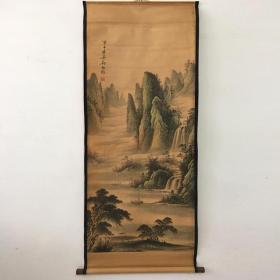 仿古国画古画字画书法郑板桥山水画中堂画客厅办公已装裱装饰挂画