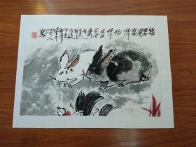 甘凤豪国画作品。缘。