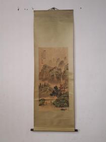 国画山水画，三尺中堂画，手绘画