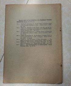 STUDIES FORM THE DEPARTMENT OF BIOLOY THE  SHANGHAI  SCIENCE  INSTITUTE NO. 5   研究形成的生物科学研究所5号系上海.