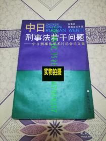 中日刑事法若干问题:中日刑事法学术讨论会论文集