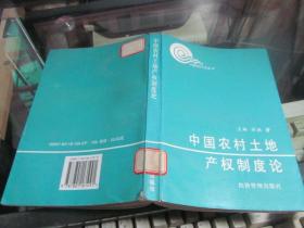 中国农村土地产权制度论   馆藏书  实物拍图品相自鉴