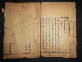 清代木刻医书天头开阔，小版心，《产后编》上下两本一套全。卷下后面有破，但是很多症状和药方都是独立的，所以有破基本不影响学习。