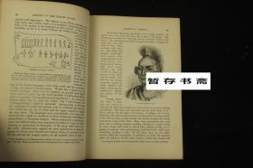 羊皮面精装大开 厚册《美国历史》1877年纽约出版， 大量地图与版画插图，精装【A POPULAR HISTORY OF THE UNITED STATES OF AMERICA】  雕刻版画插图