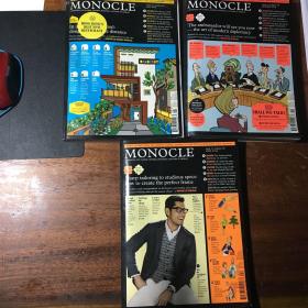 英文原版时尚杂志 MONOCLE 2014 4月 5月 10月 三期合售