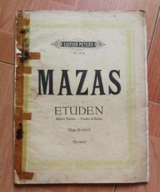 EDITION PETERS
Nr.1819b
MAZAS
ETUDEN