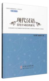 国际汉语教育研究系列丛书：现代汉语常用介词语块研究