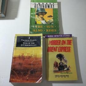 《东方快车谋杀案》《德伯家的苔丝》《太阳照常升起》三本原版英文小说打包出售。包邮