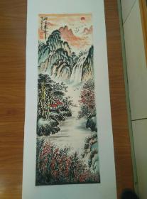 甘凤豪国画作品。旭日东升.