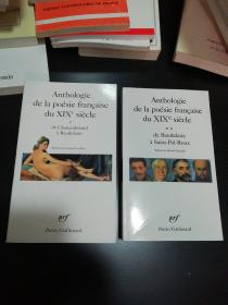 Anthologie de la poesie francaise du XIXe siecle.  Complet les deux volumes 《十九世纪法国诗歌选集》/19世纪诗选（两册全） 法文原版