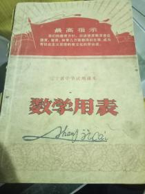 辽宁省中学试用课本  数学用表